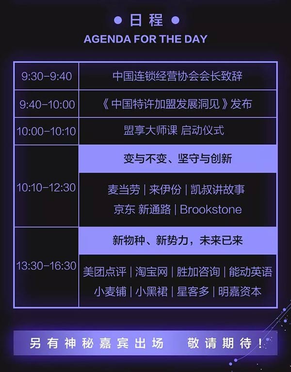 “賦能新勢能、新連鎖高峰論壇”將在5月5日于北京國家會議中心宴會廳C舉行
